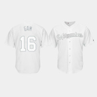 Milwaukee Brewers #16 Ben Gamel 2019 Players' Weekend Gam White Replica Jersey Men's Milwaukee Brewers #16 Ben Gamel 2019 Players' Weekend Gam White Replica Jersey Men's