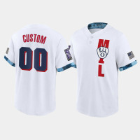 Men's Milwaukee Brewers Custom White 2021 All-Star Game Replica Jersey