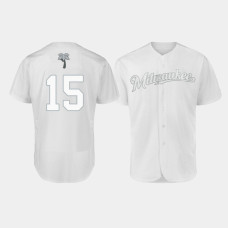 Men's Milwaukee Brewers Authentic #15 Drew Pomeranz 2019 Players' Weekend White Jersey