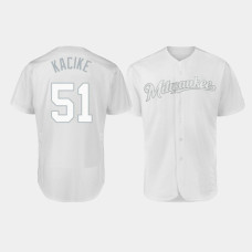 Men's Milwaukee Brewers Authentic #51 Freddy Peralta 2019 Players' Weekend White Kacike Jersey