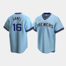 Ben Gamel Milwaukee Brewers Powder Blue Cooperstown Collection Road Jersey
