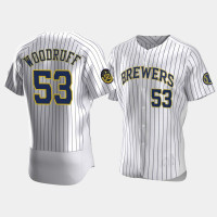 Brandon Woodruff Milwaukee Brewers 50th Anniversary White Authentic Home Jersey Brandon Woodruff Milwaukee Brewers 50th Anniversary White Authentic Home Jersey
