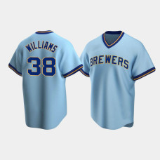 Devin Williams Milwaukee Brewers Powder Blue Cooperstown Collection Road Jersey