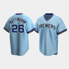 Jacob Nottingham Milwaukee Brewers Powder Blue Cooperstown Collection Road Jersey Jacob Nottingham Milwaukee Brewers Powder Blue Cooperstown Collection Road Jersey
