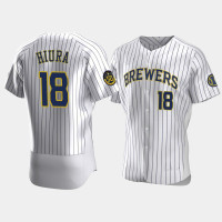 Keston Hiura Milwaukee Brewers 50th Anniversary White Authentic Home Jersey Keston Hiura Milwaukee Brewers 50th Anniversary White Authentic Home Jersey