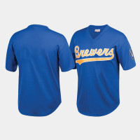 Milwaukee Brewers Mesh Batting Practice Royal Men's Cooperstown Collection Jersey Milwaukee Brewers Mesh Batting Practice Royal Men's Cooperstown Collection Jersey