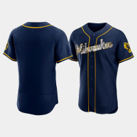 Milwaukee Brewers Men's Navy Jersey - Diamond Edition Milwaukee Brewers Men's Navy Jersey - Diamond Edition