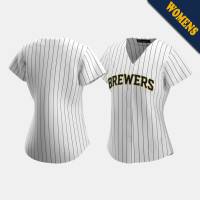 Women's Milwaukee Brewers White Replica 2020 Alternate Jersey