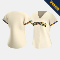 Women's Milwaukee Brewers Cream Replica 2020 Home Jersey