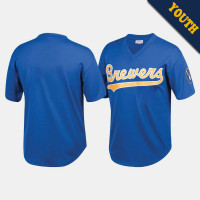 Milwaukee Brewers Royal Cooperstown Collection Mesh Batting Practice Jersey Youth