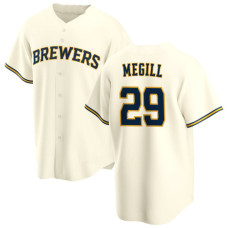 Trevor Megill #29 Milwaukee Brewers Home Jersey - Cream Limited
